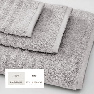Premium Cotton Ribbed Towel Set