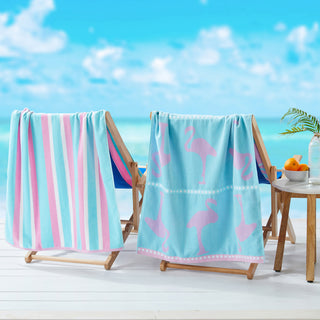 2 Pack 100% Cotton Printed Beach Towel